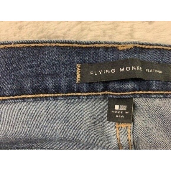 Flying Monkey Size 25 Womens Jeans Stretch Low Rise Distressed Skinny - Picture 2 of 4
